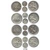 Image 1 : Lot of 4 "lion type" Guatemala ¼ reales, 1888 and 1893/2 (3).