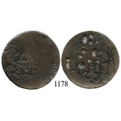 Oaxaca (SUD/Morelos), Mexico (War for Independence), copper 8 reales, 1813.