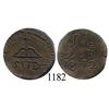 Image 1 : Oaxaca (SUD/Morelos), Mexico (War for Independence), copper 2 reales, 1812.
