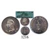 Image 1 : Mexico City, Mexico, ¼ real, 1859LR, encapsulated ICG MS-64.