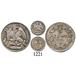 Mexico City, Mexico, 5 centavos, 1864M.
