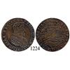 Image 1 : Brabant, Spanish Netherlands (Brussels mint), copper jeton, Philip IV, 1663.