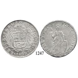 Cuzco, Peru, 8 reales, 1830G.