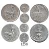 Image 1 : Lot of 2 Lima, Peru, ¼ reales, 1855 and 1856/45.