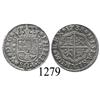 Image 1 : Seville, Spain, milled 1 real "half pistareen," Philip V, 1738PJ.