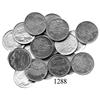 Image 1 : Lot of 19 Spain aluminum pesetas, 1989-1997.