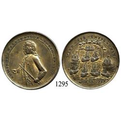 Great Britain, brass "Admiral Vernon" medal, 1739, Porto Bello (Panama).