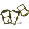 Image 1 : Lot of 3 bronze buckles.