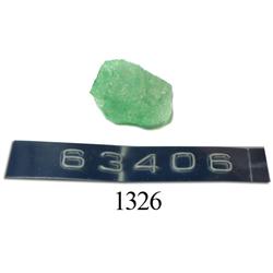 Natural emerald (1.02 carats).