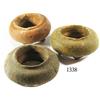 Image 1 : Lot of 3 earthenware olive jar necks.