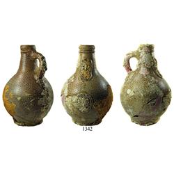 Stoneware "Bellarmine" jug.