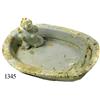 Image 1 : Porcelain soapdish(?) with squatting figure.