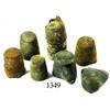 Image 1 : Lot of 6 brass sailmakers' thimbles and clump of several more.