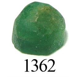 Domed octagonal-cut emerald, 2.15 carats, rare.