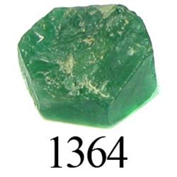 High-quality natural emerald crystal (octagonal), 1.25 carats.