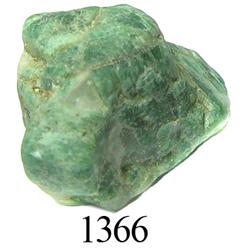 Crude natural emerald (medium, 18.8 carats).