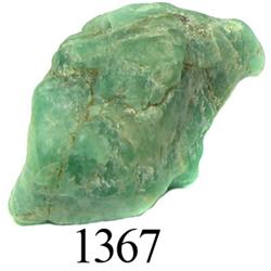 Crude natural emerald (medium, 13.8 carats).