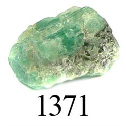 Crude natural emerald (small, 3.4 carats).