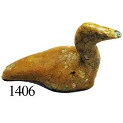 Pre-Columbian  Tonalaware  clay figurine (bird).