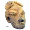Image 1 : Pre-Columbian clay head, perfectly intact.