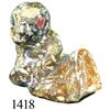 Image 1 : Small, Chinese, brown soapstone buddha figure, probably rare.