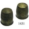 Image 1 : Lot of 2 small brass sailmaker's thimbles.