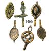 Image 1 : Lot of 6 cuprous watch keys and fobs.
