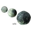 Image 1 : Lot of 3 large lead cannonballs(?).