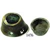Image 1 : Lot of 2 small, brass nested-weight cups.