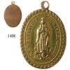 Image 1 : Ornate rose-gold (14K) medallion of the Virgen de la Guadalupe, dated 1805.