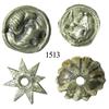 Image 1 : Small silver parts of a flagellation wheel (flail).