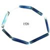 Image 1 : Bracelet of cylindrical blue-glass beads.