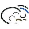 Image 1 : Lot of glass ring and bracelet pieces.
