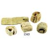 Image 1 : Lot of 5 rolled-lead "homemade" musketballs.
