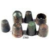 Image 1 : Lot of 7 brass thimbles.