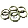 Image 1 : Lot of 7 bronze equestrian bridle rings.