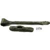 Image 1 : Lot of 2 iron tools (hammerhead and screwdriver?).
