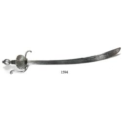 Shell-guard cutlass, German, ca. 1680, rare.