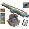 Image 1 : Bronze swivel cannon, Dutch, ca. 1750, with Amsterdam mark, mounted on custom wooden stand made from