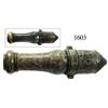 Image 1 : Ornately engraved jadeite cannon, southeast Asian, 1850-1870.