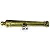 Image 1 : Single brass miniature cannon, ca. 1790-1820.