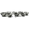 Image 1 : Collection of 8 pewter mess bowls from several different British Royal Navy ships of 1777-1820.