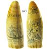 Image 1 : Civil War-era scrimshaw commemorating the U.S.S. Kearsarge (1860s-1880s).
