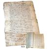 Image 1 : Old Spanish colonial document from Bolivia dated 1619.