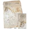 Image 1 : Old Spanish colonial document from Bolivia dated 1776, with seals.