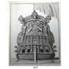 Image 1 : 1800 London engraving of the stern view of a British Naval vessel.