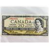 Image 1 : 1954 Devils Face $20 Canada Banknote