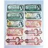 Image 1 : Lot of 10 Vintage Canada Banknotes