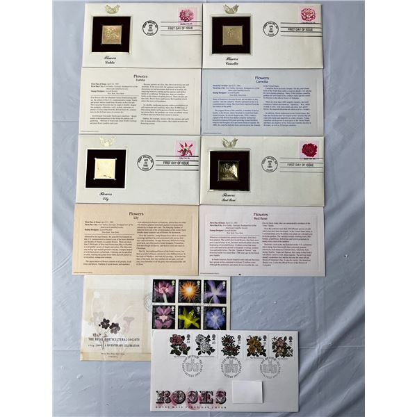 Flower Themed Stamps