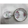 Image 10 : Fine China Tea Cups & 4 x 8" plates